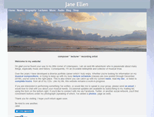 Tablet Screenshot of janeellen.com
